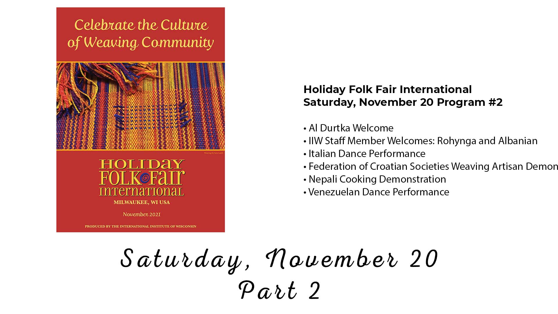 Holiday Folk Fair International